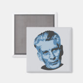 Samuel Beckett Magnet (Vorderseite/Rückseite)