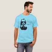 Samuel Champlain Hipster Text der Zukunft + Brille T-Shirt (Vorne ganz)