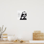 Samuel Champlain Hipster texte du future+lunettes Poster (Küche)