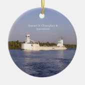Samuel D. Champlain & Innovation Keramikornament (Vorne)