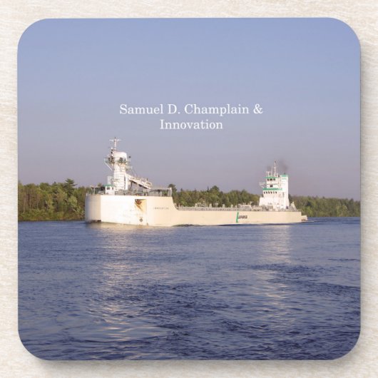 Samuel D. Champlain & Innovation Set von 6 Unterse Untersetzer (Vorderseite)