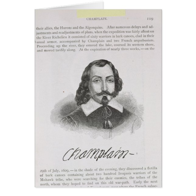 Samuel de Champlain (Vorne)