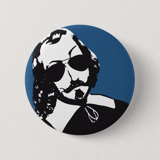 Samuel de Champlain Hipster lunettes futur Québec Button (Vorderseite)