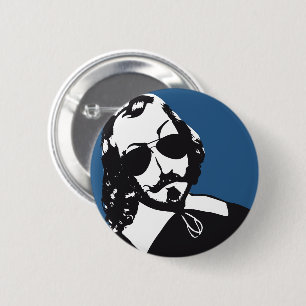 Samuel de Champlain Hipster lunettes futur Québec Button
