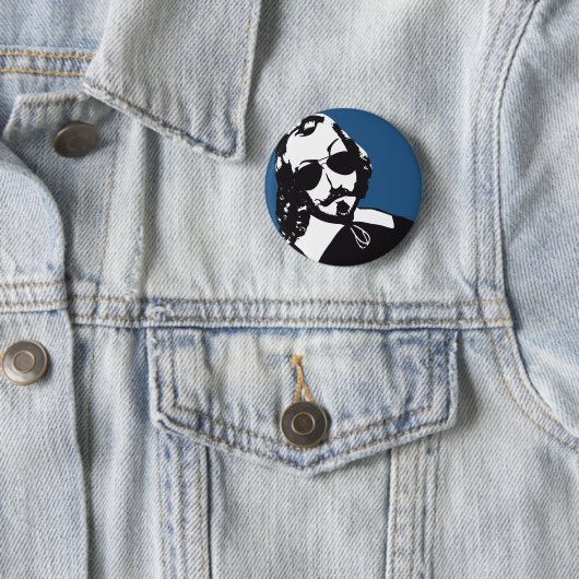 Samuel de Champlain Hipster lunettes futur Québec Button (Beispiel)