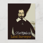 Samuel de Champlain Land Surveyor Postkarte (Vorderseite)