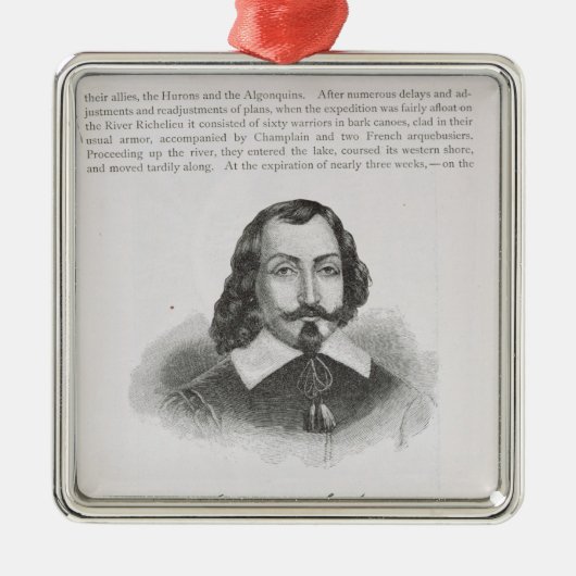 Samuel de Champlain Ornament Aus Metall (Vorne)
