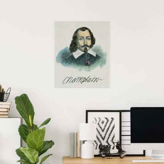 Samuel de Champlain Poster (Heimbüro)