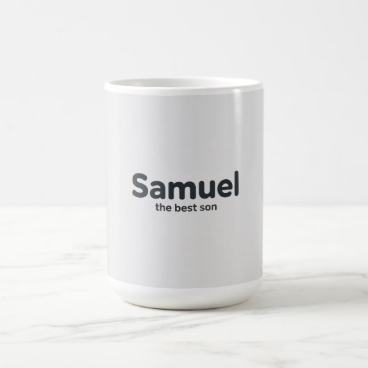 Samuel der beste Sohn Kaffeetasse (Mittel)