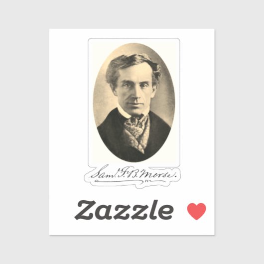 Samuel Finley Breese Morse Aufkleber (Blatt)
