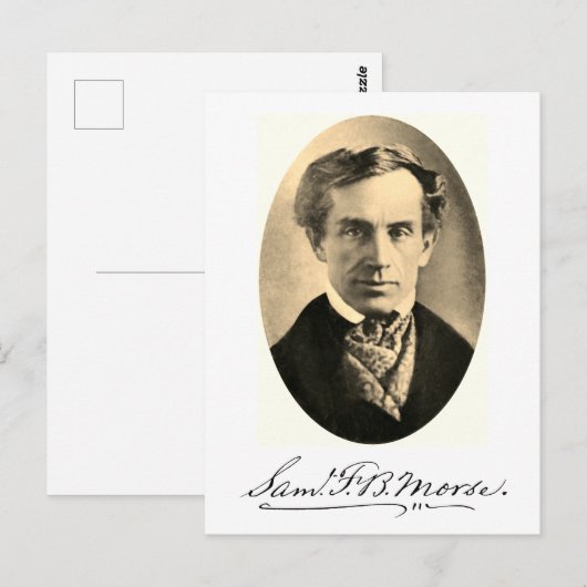 Samuel Finley Breese Morse Postkarte (Vorne/Hinten)