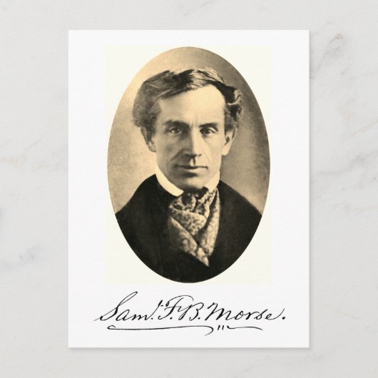Samuel Finley Breese Morse Postkarte (Vorderseite)