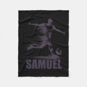 Samuel Fußball Jungen Personalisierter Vorname Sam Fleecedecke