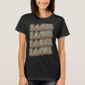 Samuel Groovy Style Retro Mein Name ist Samuel T-Shirt (Vorderseite)