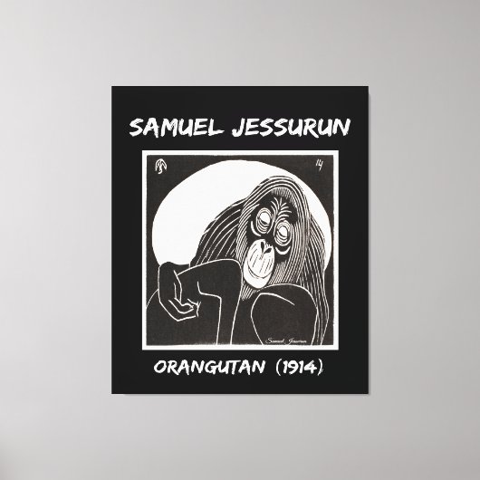 Samuel Jessurun Orangutan (1914) Leinwanddruck (Vorderseite)