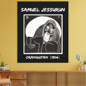 Samuel Jessurun Orangutan (1914) Leinwanddruck (Insitu (Wohnzimmer))