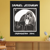 Samuel Jessurun Orangutan (1914) Leinwanddruck (Insitu (Wohnzimmer))