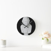 Samuel Johnson (1709-84) 1777 (plaster) Runde Wanduhr (Zuhause)