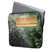 Samuel Johnson Inspirational Zitat "Tolle Werke" Laptopschutzhülle (Vorderseite Links)