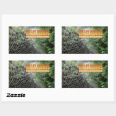 Samuel Johnson Inspirational Zitat "Tolle Werke" Rechteckiger Aufkleber (Blatt)