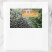 Samuel Johnson Inspirational Zitat "Tolle Werke" Rechteckiger Aufkleber (Tasche)