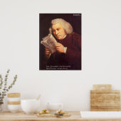 Samuel Johnson Liebe is Wisdom Posters Poster (Küche)