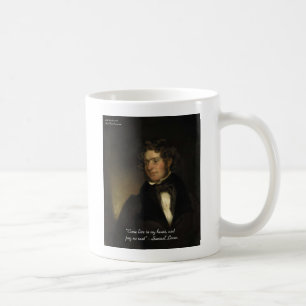 Samuel Lover "Rent Free Heart" Liebe Zitat Geschen Kaffeetasse