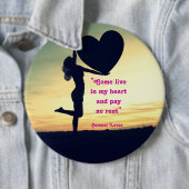 Samuel Lover zitieren Herz-Liebe inspirieren Case- Button (Beispiel)