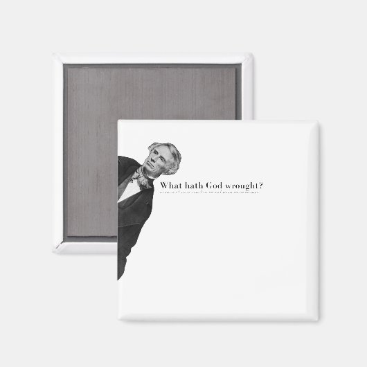 Samuel Morse Code Meme - Was hat Gott geschafft? Magnet (Vorderseite/Rückseite)