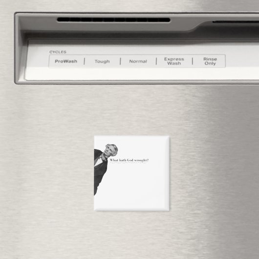 Samuel Morse Code Meme - Was hat Gott geschafft? Magnet (In Situ (Geschirrspüler))