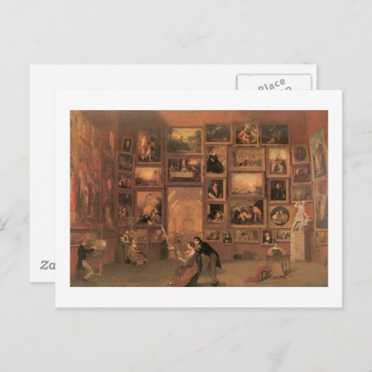Samuel Morse Gallery of the Louvre Postkarte (Vorne/Hinten)