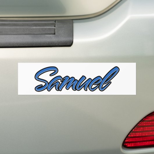 Samuel Name blue Aufkleber Sticker Autoaufkleber (Auf Auto)