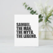 Samuel Name, Samuel Der Mann Der Mythos Die Legend Postkarte (Stehend Vorderseite)