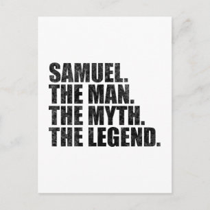 Samuel Name, Samuel Der Mann Der Mythos Die Legend Postkarte