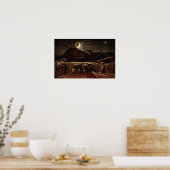 Samuel Palmer - Maisfeld im Mondlicht Poster (Küche)