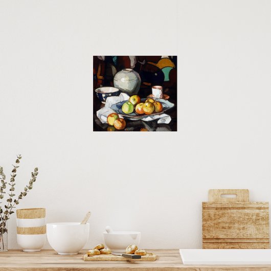 Samuel Peploe Still Life Apples und Jar Poster (Küche)