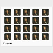Samuel Pepys Quadratischer Aufkleber (Blatt)
