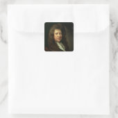 Samuel Pepys Quadratischer Aufkleber (Tasche)