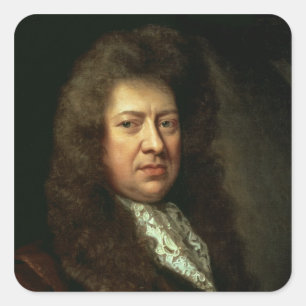 Samuel Pepys Quadratischer Aufkleber