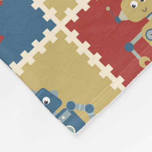 Samuel personalisierte Roboter-Decke Fleecedecke (Ecke)