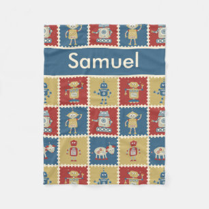 Samuel personalisierte Roboter-Decke Fleecedecke