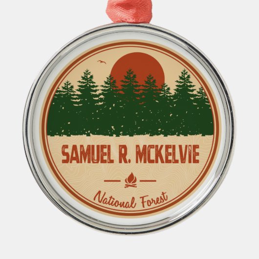Samuel R. McKelvie National Forest Ornament Aus Metall (Vorne)