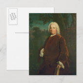 Samuel Richardson, 1747 Postkarte (Vorne/Hinten)
