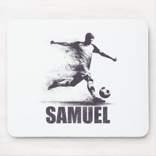 Samuel Soccer Boys Personalized First Name Samuel  Mousepad (Vorne)