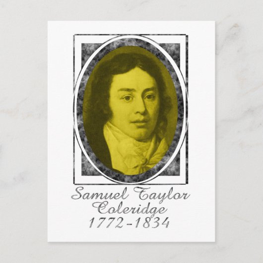 Samuel Taylor Coleridge Postkarte (Vorderseite)