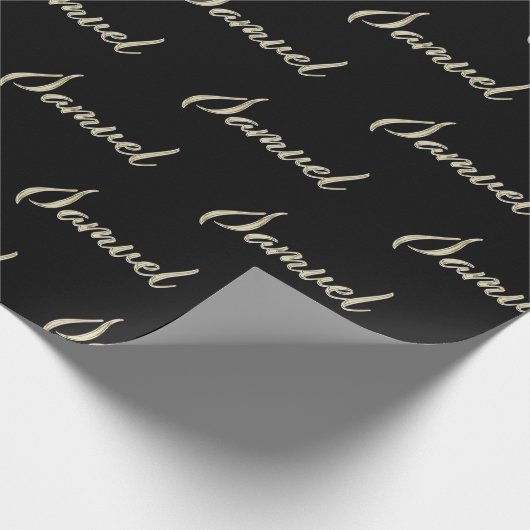 Samuel Vorname Name edles Geschenkpapier Papier (Ecke)