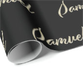 Samuel Vorname Name edles Geschenkpapier Papier (Rolleneckpunkt)