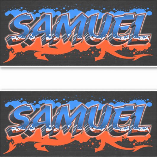 Samuel Vorname Name Graffiti Aufkleber Sticker (Vorderseite)