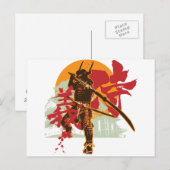 Samurai6 Postkarte (Vorne/Hinten)