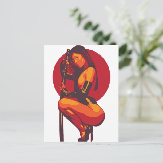 Samurai 11 postkarte (Stehend Vorderseite)